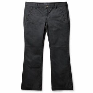 BANANA REPUBLIC Martin Fit Stretch Sz 6 Black Mid-Rise Flare Leg Corpcore Casual